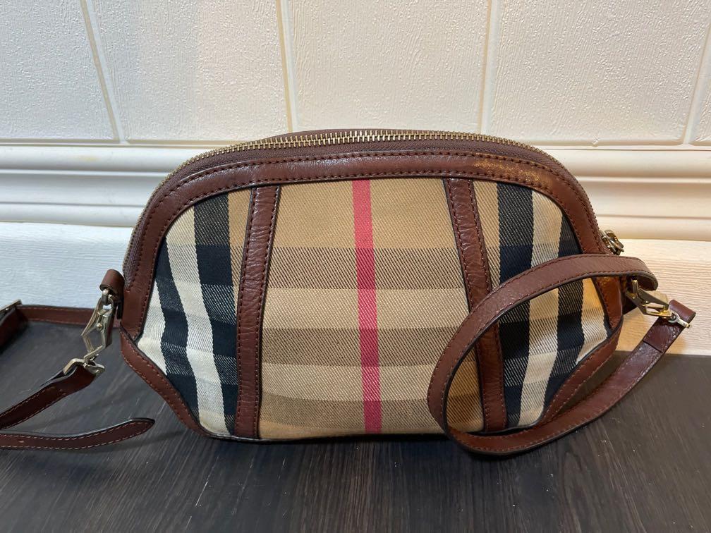 BURBERRY House Check Mini Orchard Crossbody Tan Women s Fashion