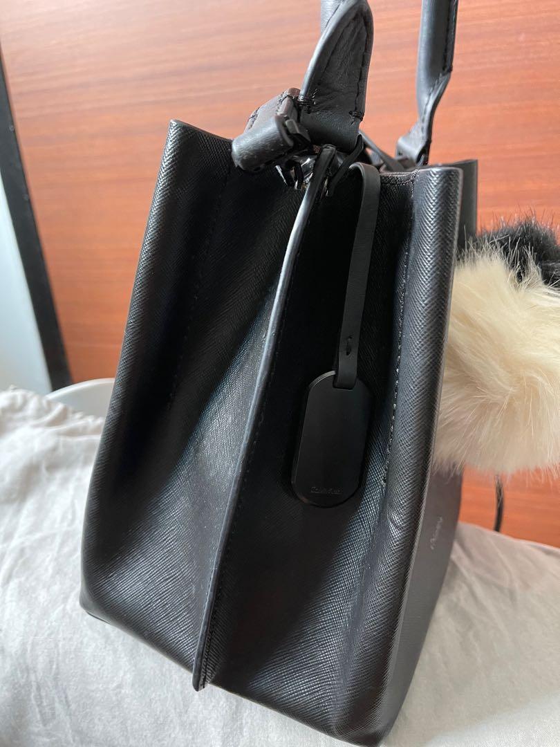 Calvin Klein Handbag Sling Shoulder Bag in Saffiano Leather