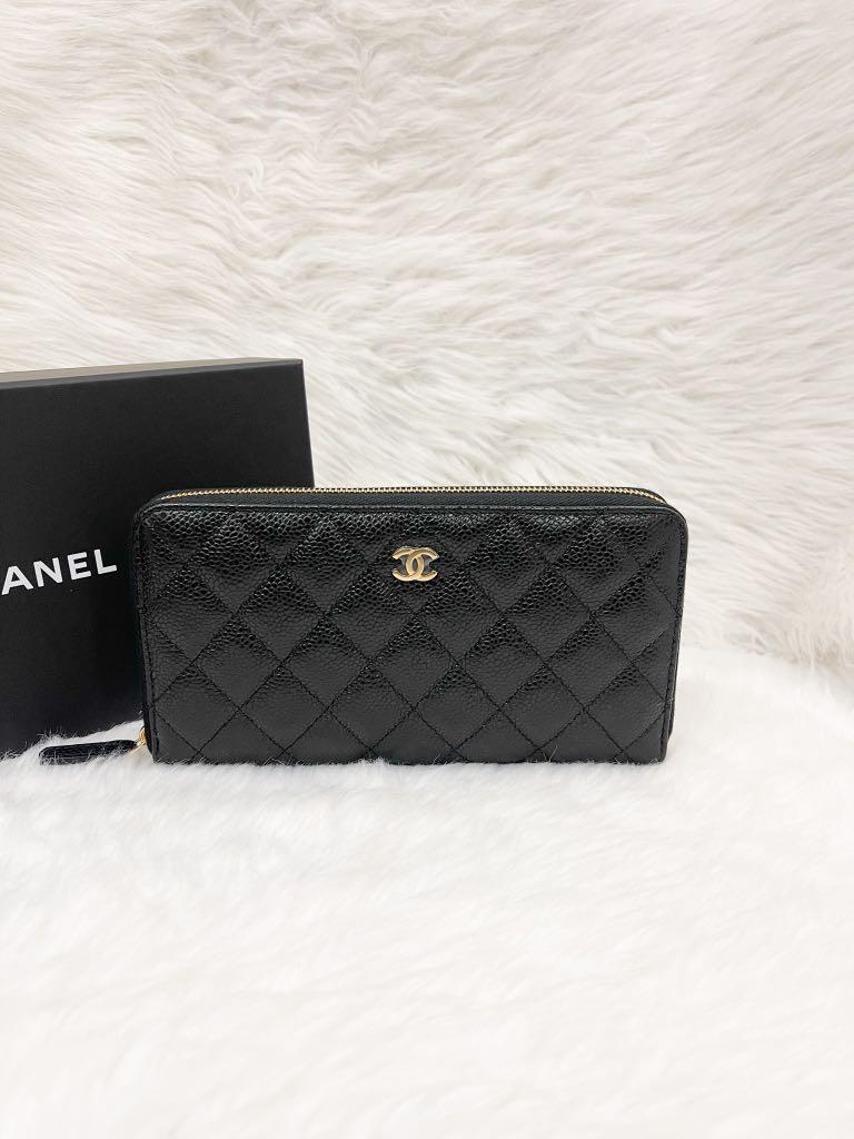 Chanel Classic Long Zipped Wallet Caviar Gold Hardware series 31, Luxury,  Bags & Wallets on Carousell