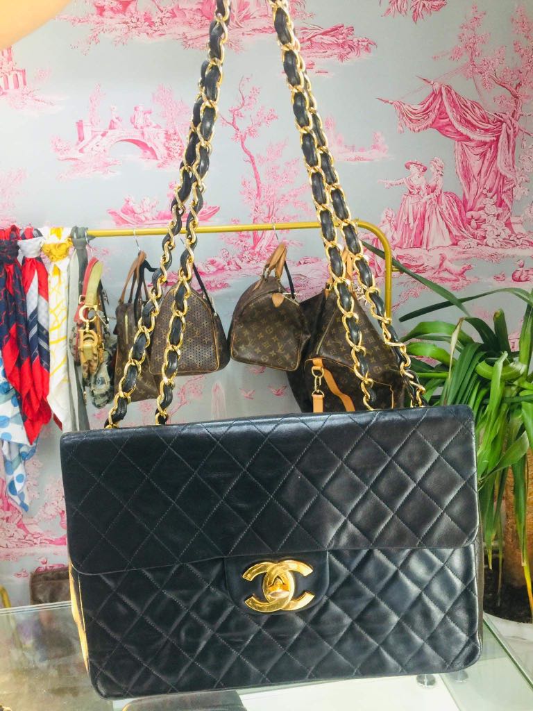 Chanel Maxi Flap Vintage Lambskin 24k, Luxury, Bags & Wallets on Carousell