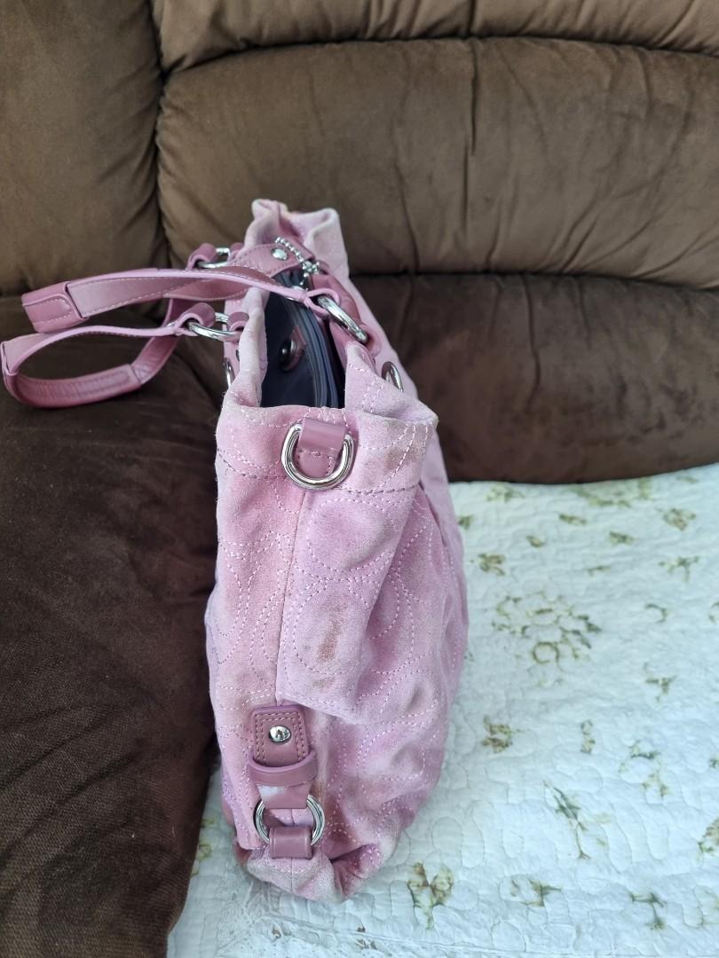 Coach purple suede bag