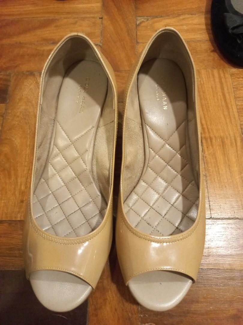Cole haan peep toe wedge shop