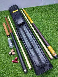 Combo Roy Bautista & Pampanga Break Cue+2x4 Hardcase+Roy Extension+3in1 Tapper with Flawless shaft cleaner&Tisa / Billiards Accessories