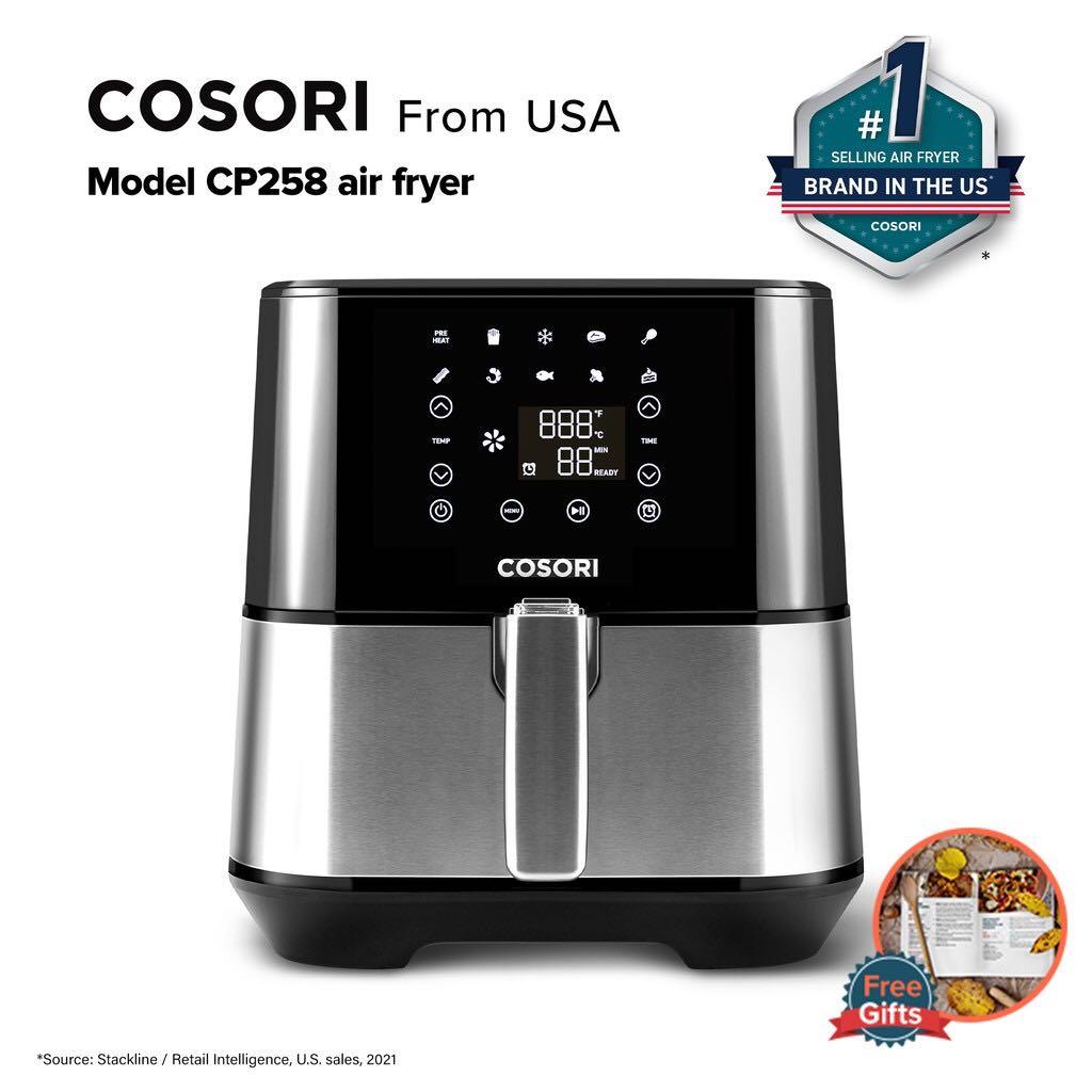 Cosori Stainless Steel Premium Air Fryer CP258 5.5L / 5.8 Quartz XL, TV