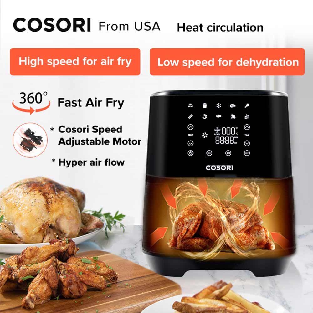 Cosori Stainless Steel Premium Air Fryer CP258 5.5L / 5.8 Quartz XL, TV