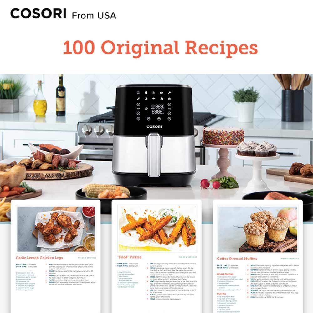 Cosori Stainless Steel Premium Air Fryer CP258 5.5L / 5.8 Quartz XL, TV