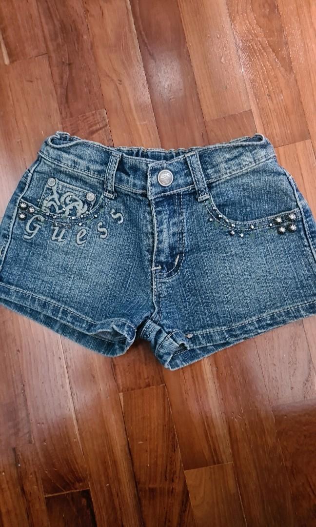 Denim Short For Girls Aged 3 To 5 Years Old Babies Kids Babies Kids Fashion On Carousell