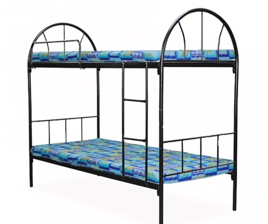 Double decker bed frame (black), Furniture & Home Living, Furniture