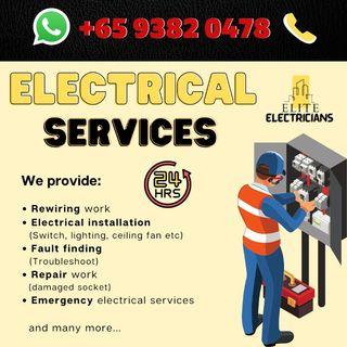 Electrician, Electrical services (Call Vincent @ 9382 0478)