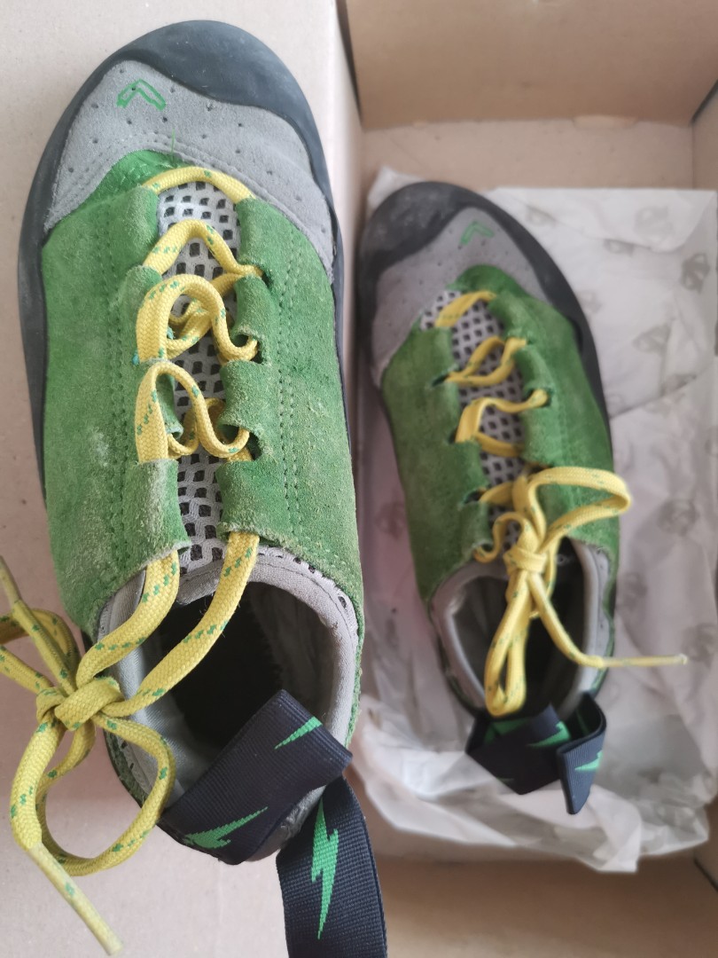Evolv spark green climbing shoes for ladies us 6 uk 5 Sports