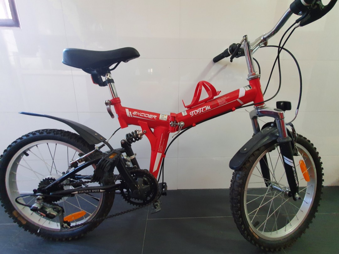 Excider Totem Folding Bicycle Sports Equipment Bicycles Parts Bicycles on Carousell