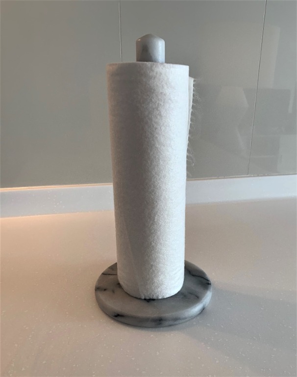 French Kitchen Marble Paper Towel Holder Furniture Home Living Kitchenware Tableware Towels Napkins Holders on Carousell