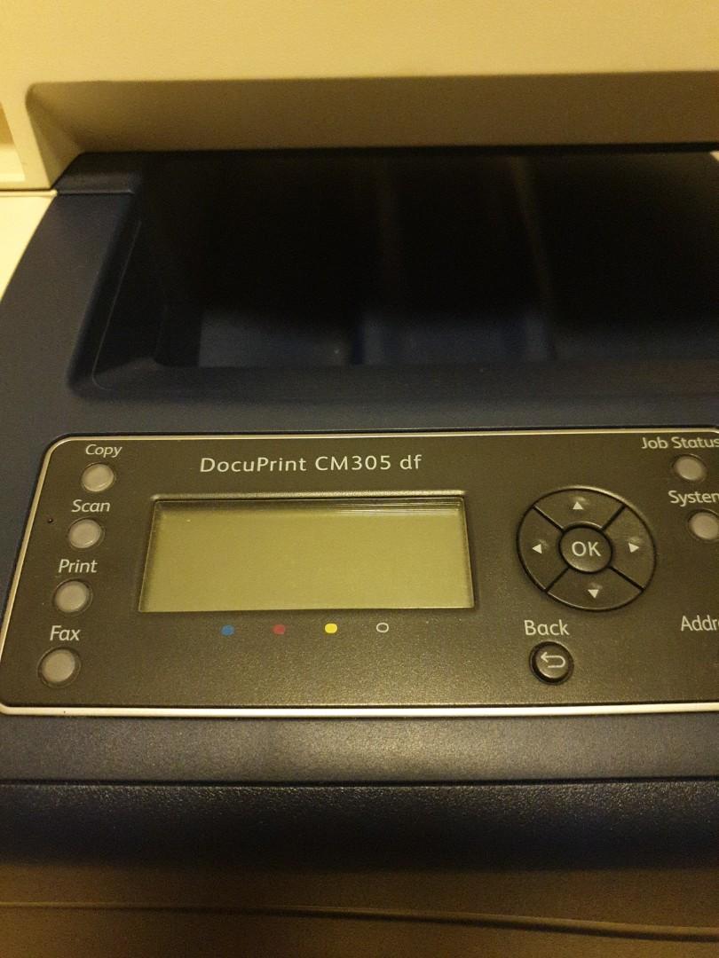 Fuji Xerox CM305DF CM305 df Cm 305. Laser printer scanner duplex color ...