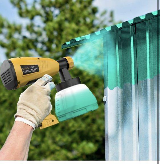Ginour Paint Sprayer Gun with 1300ml Detachable Container,Ginour 800ml