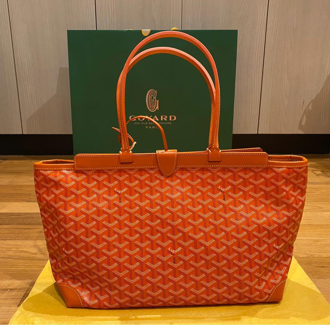 Sold at Auction: Goyard Yellow Goyardine Bellechasse Biaude PM