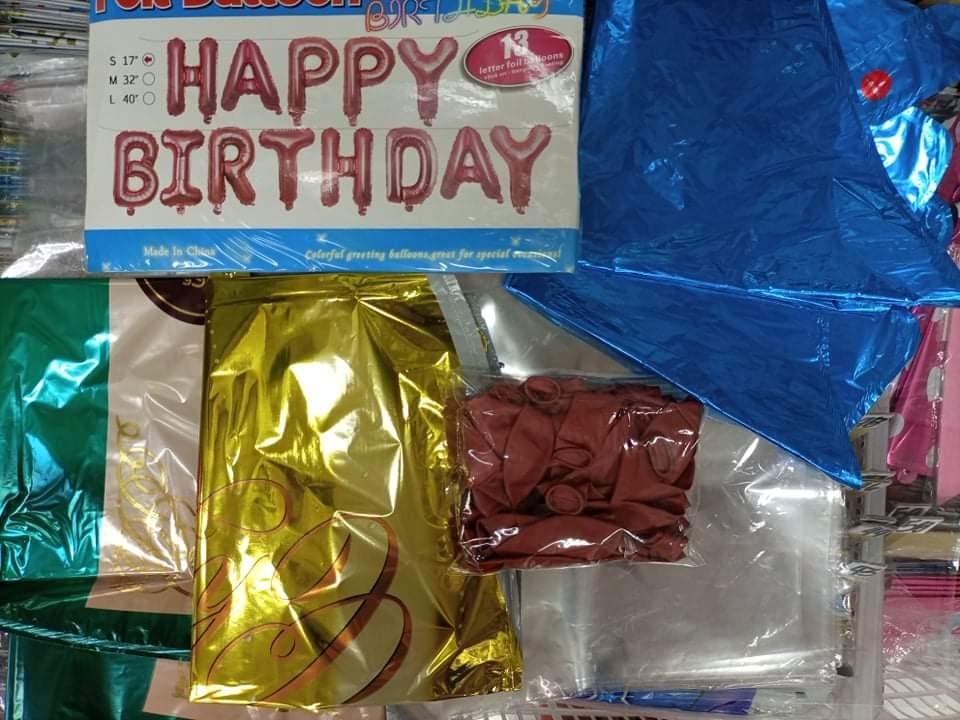 Happy birthday set plus 2pcs of champagne big plus 25pcs of balloons plus 2pcs of star plus 2pcs number foil plus balloon gluedots (Category: Occasions & Party Supplies) located in Manila. Submitted by xjballoonspartyneeds (Listing ID 1105995479, Image 1). Description: happy Birthday set inclusion.. happy birthday set foil champagne foil balloon Star 18inches balloon Gluedots rubber balloons Location:,Binondo ManiLa Pm Me for More DetaiLs.....