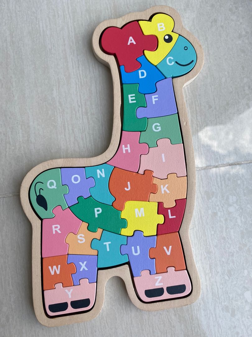 leugenaar Christchurch genezen Hema wooden alphabet number board puzzle game, Hobbies & Toys, Toys & Games  on Carousell