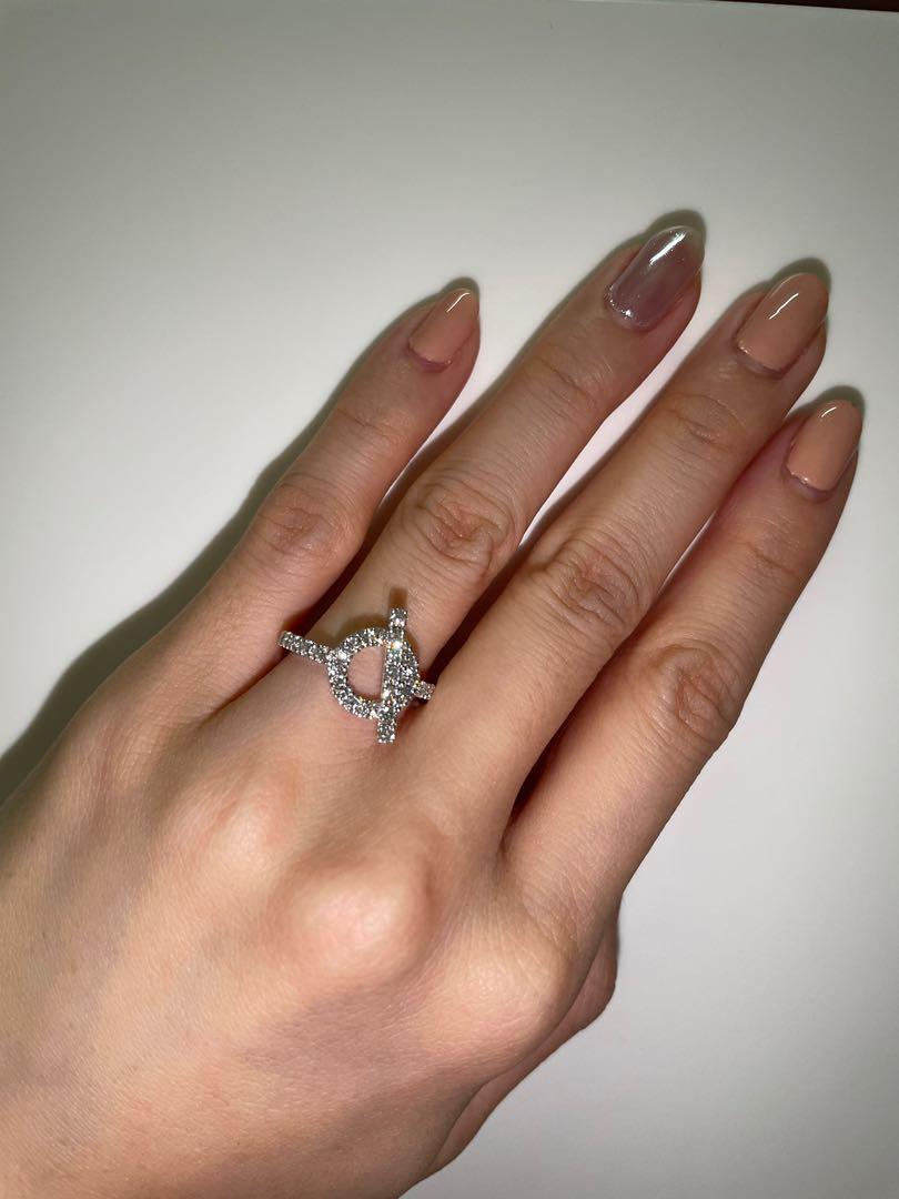 Hermes Finesse Ring white gold Carousell