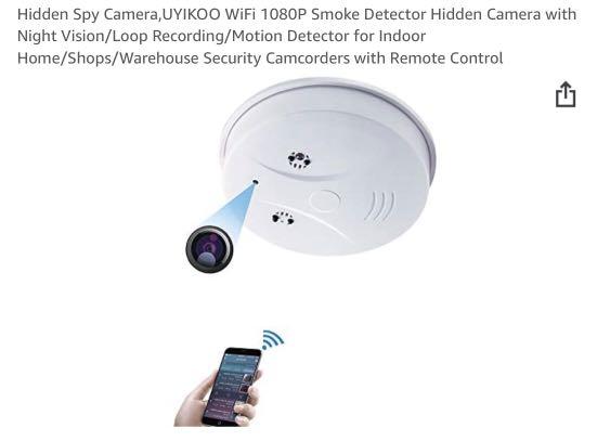 Hidden Cameras For Home 1080P Wifi Hidden Camera Smoke Detector