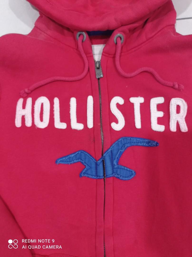Hollister pink hoodie on sale