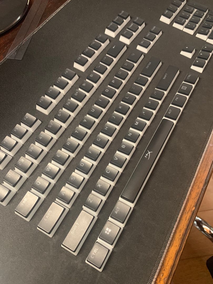 HyperX Pudding Keycaps Double Shot PBT Keycap Set with Translucent