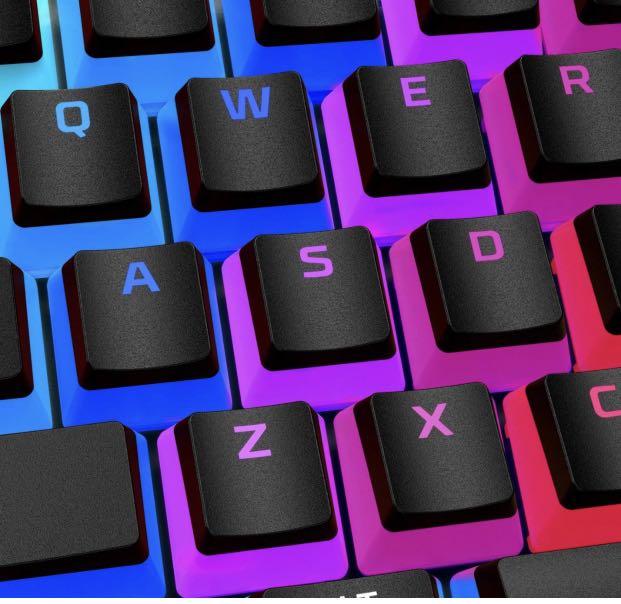 HyperX Pudding Keycaps Double Shot PBT Keycap Set with Translucent