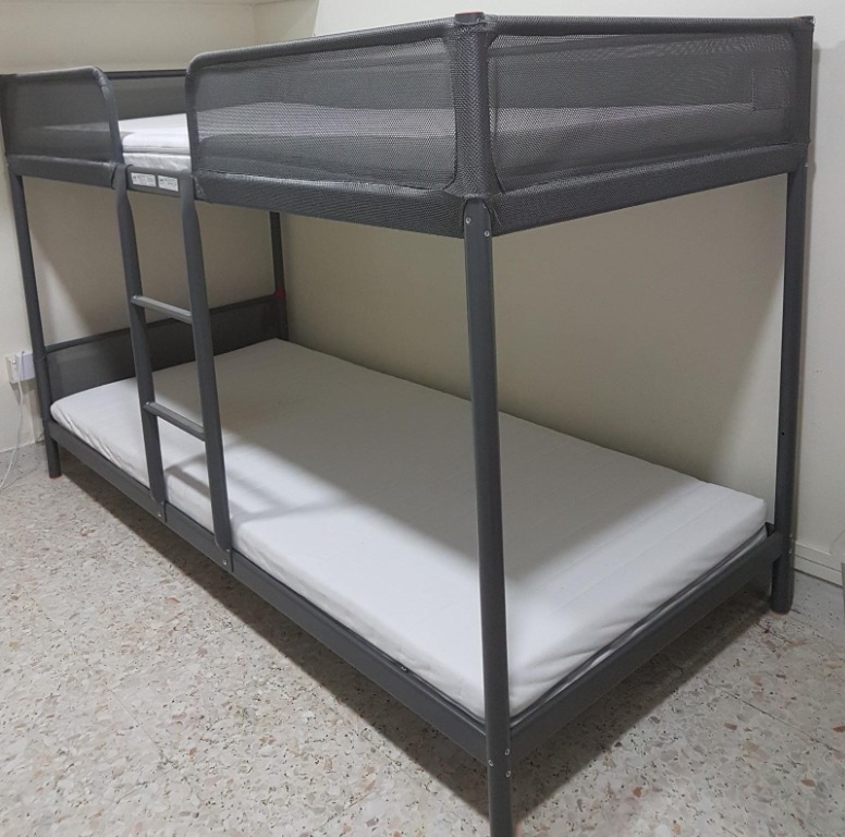 Ikea Tuffing Bunk bed with mattress, Furniture & Home Living, Furniture