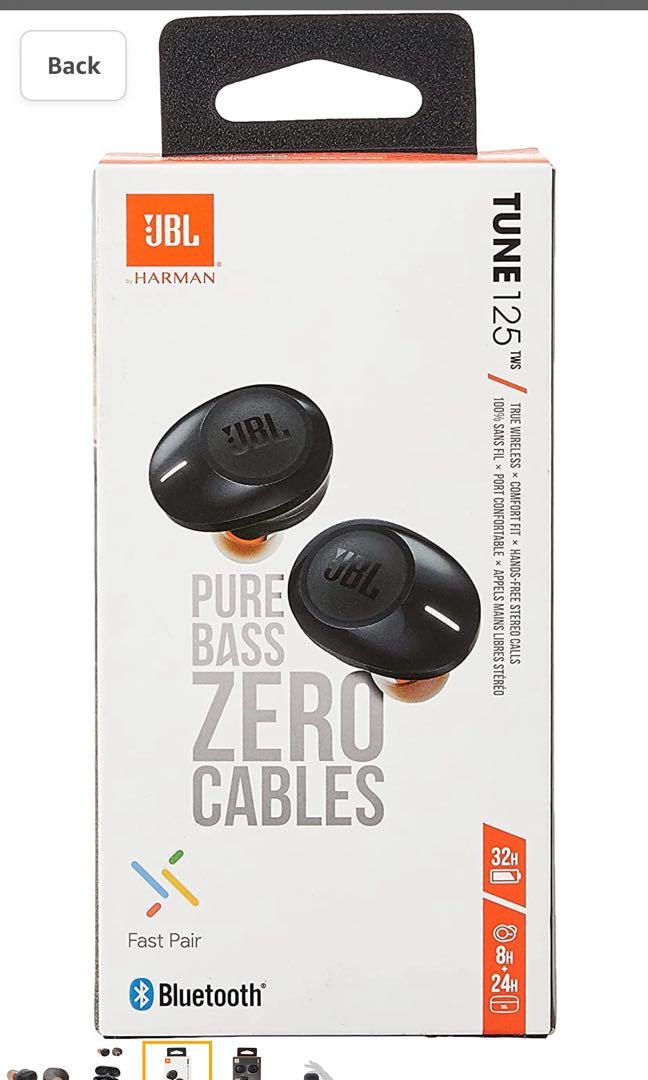 JBL Tune 125 Pure Bass Zero Cables Mobile Phones Gadgets Mobile Gadget Accessories Other Mobile Gadget Accessories on Carousell