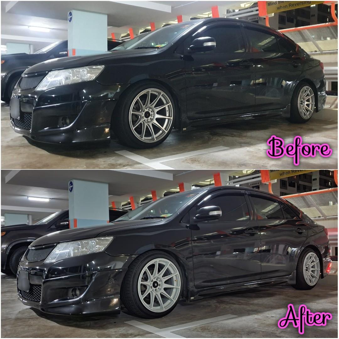 Light Grey Rim Spray Paint Service On (Toyota Allion), Car Accessories ...