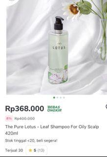 Lotus shampoo for oily scalp