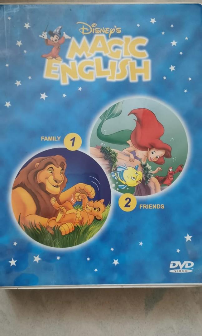 迪士尼Magic English英語教材dvd一套(1-24), 興趣及遊戲, 書本& 文具