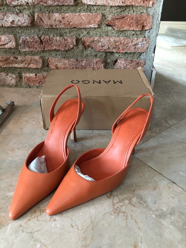 Mango new arrivals orange heels