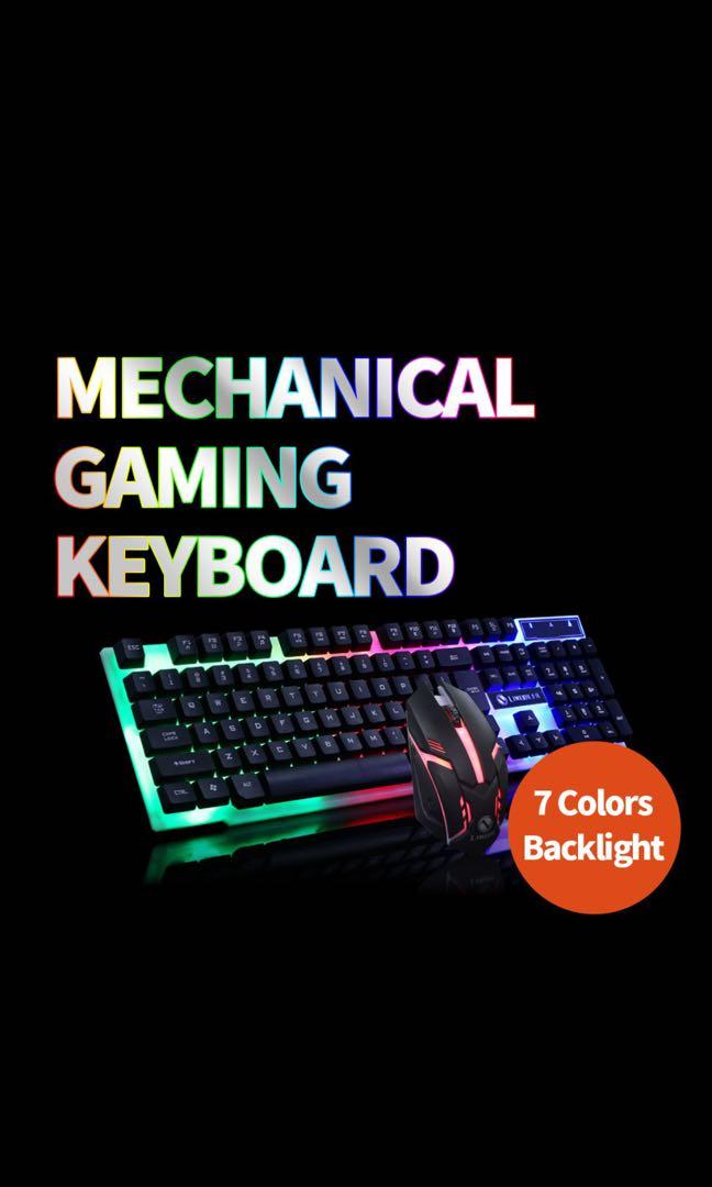 Mechanical LED Gaming Keyboard, Computers & Tech, Parts & Accessories