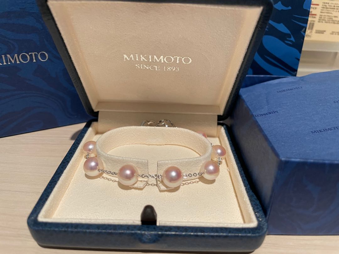 MIKIMOTO 657mm Akoya Cultured Pearl Double Strand Bracelet  REEDS  Jewelers