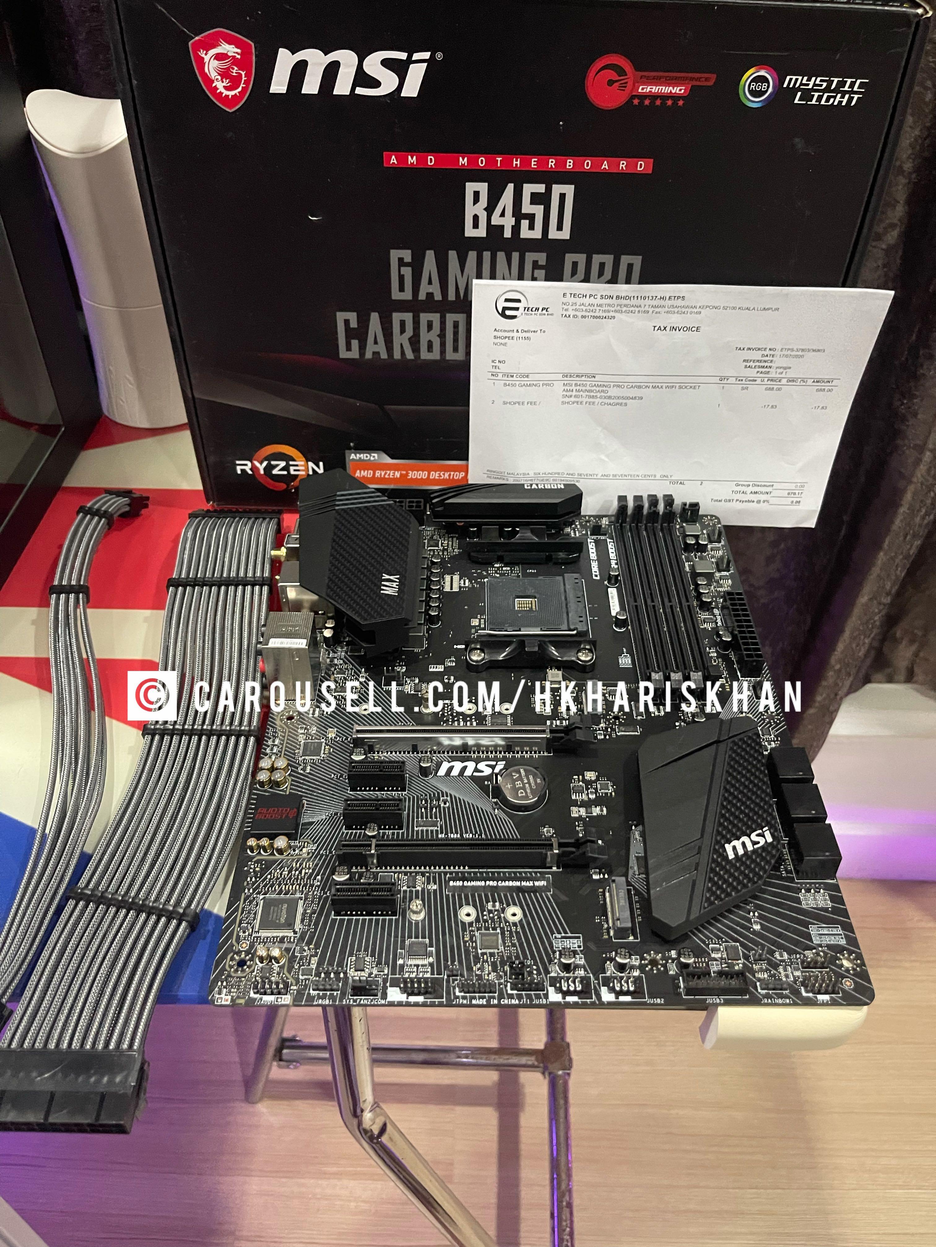 B450 GAMING PRO CARBON MAX WIFI