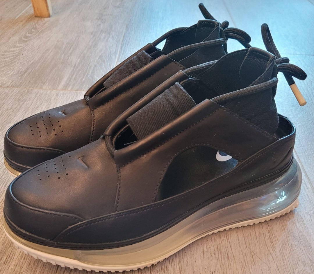 NIKE AIR MAX FF 720 BLACK SANDAL 厚底涼鞋, 女裝, 鞋, 波鞋