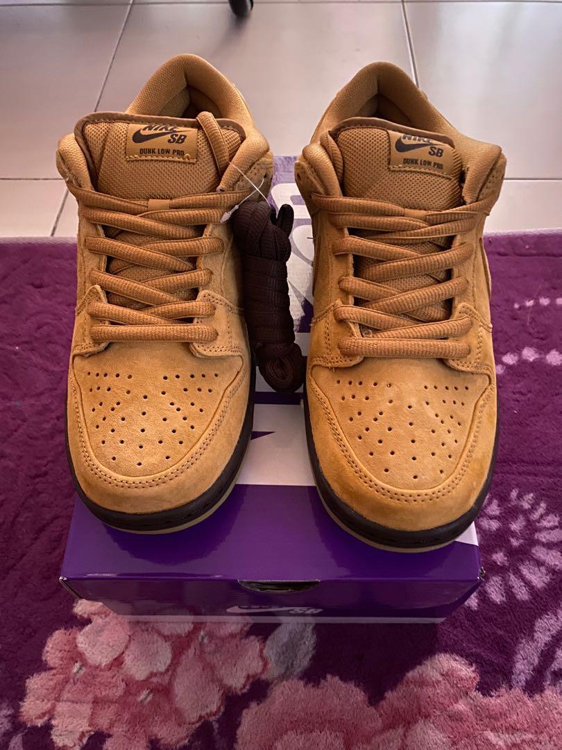 sb dunk low pro wheat