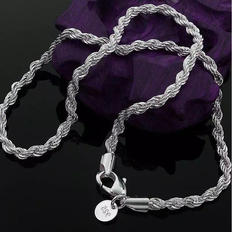 Genuine discount silver chain