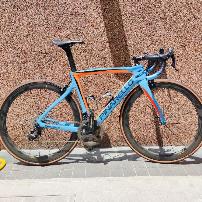 Pinarello Dogma F8 Limited Edition Sky Blue Orange Demo Sports