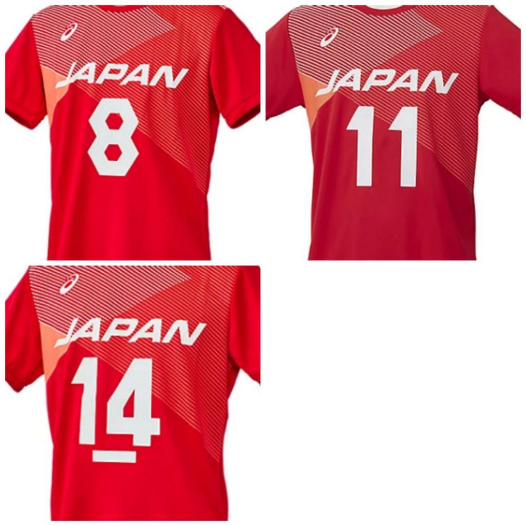(PO) Official Japan Volleyball Tokyo2020 Olympic Jersey T-shirts Ran ...