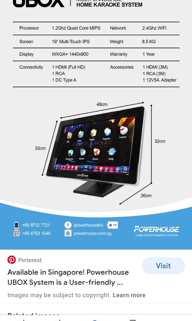 Powerhouse home karaoke system (full set with tuner, mic and speaker