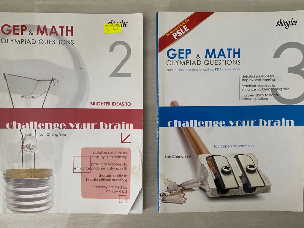 PSLE GEP Math Olympiad Assessment Books, Hobbies & Toys, Books ...