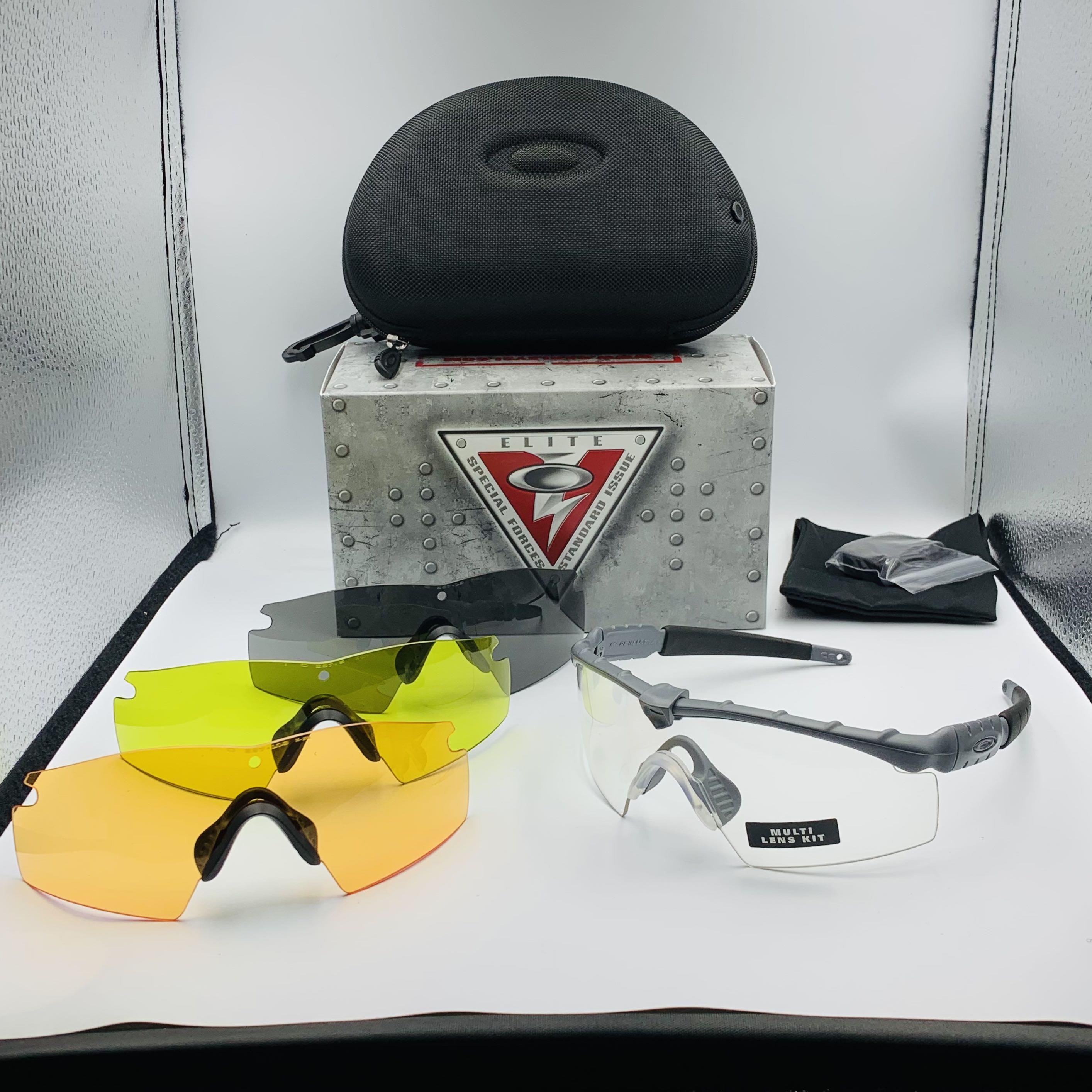 RARE Oakley SI M Frame  - 4 Lenses (Clear, Grey, Persimmon, Laser)  Strike Matte Grey, Men's Fashion, Watches & Accessories, Sunglasses &  Eyewear on Carousell