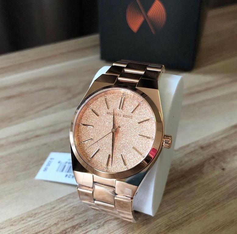 Michael kors channing rose gold watch online