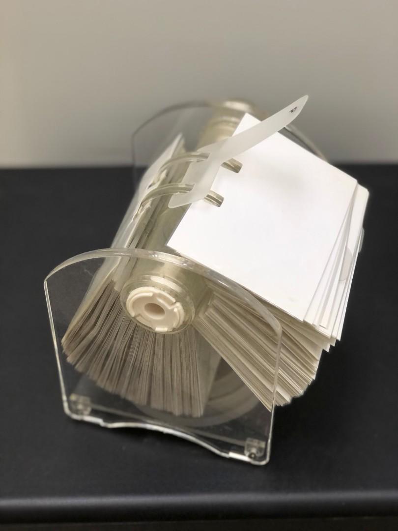 Rotator Rotary file for business cards in transparent sleeve, Hobbies ...