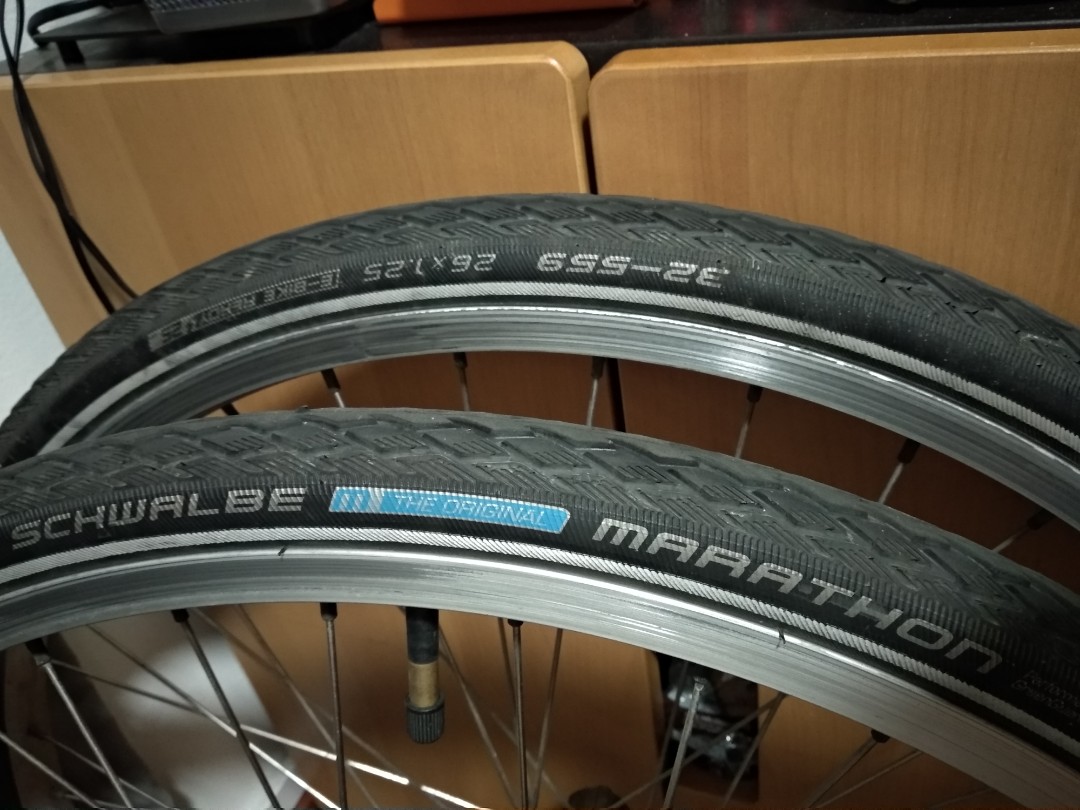 Schwalbe Marathon 26 X 1.25 Sports Equipment Bicycles Parts