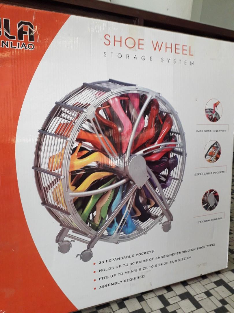 Shoe wheel storage Furniture Home Living Furniture Shelves Cabinets Racks on Carousell