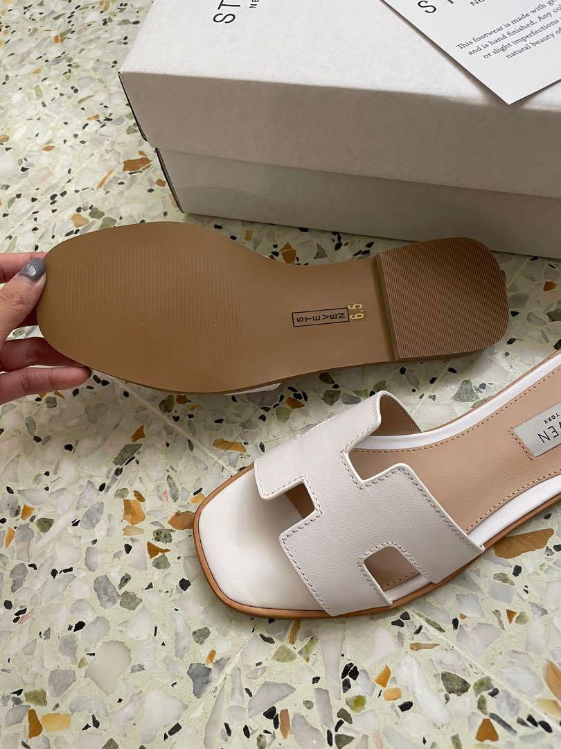 hadyn white leather