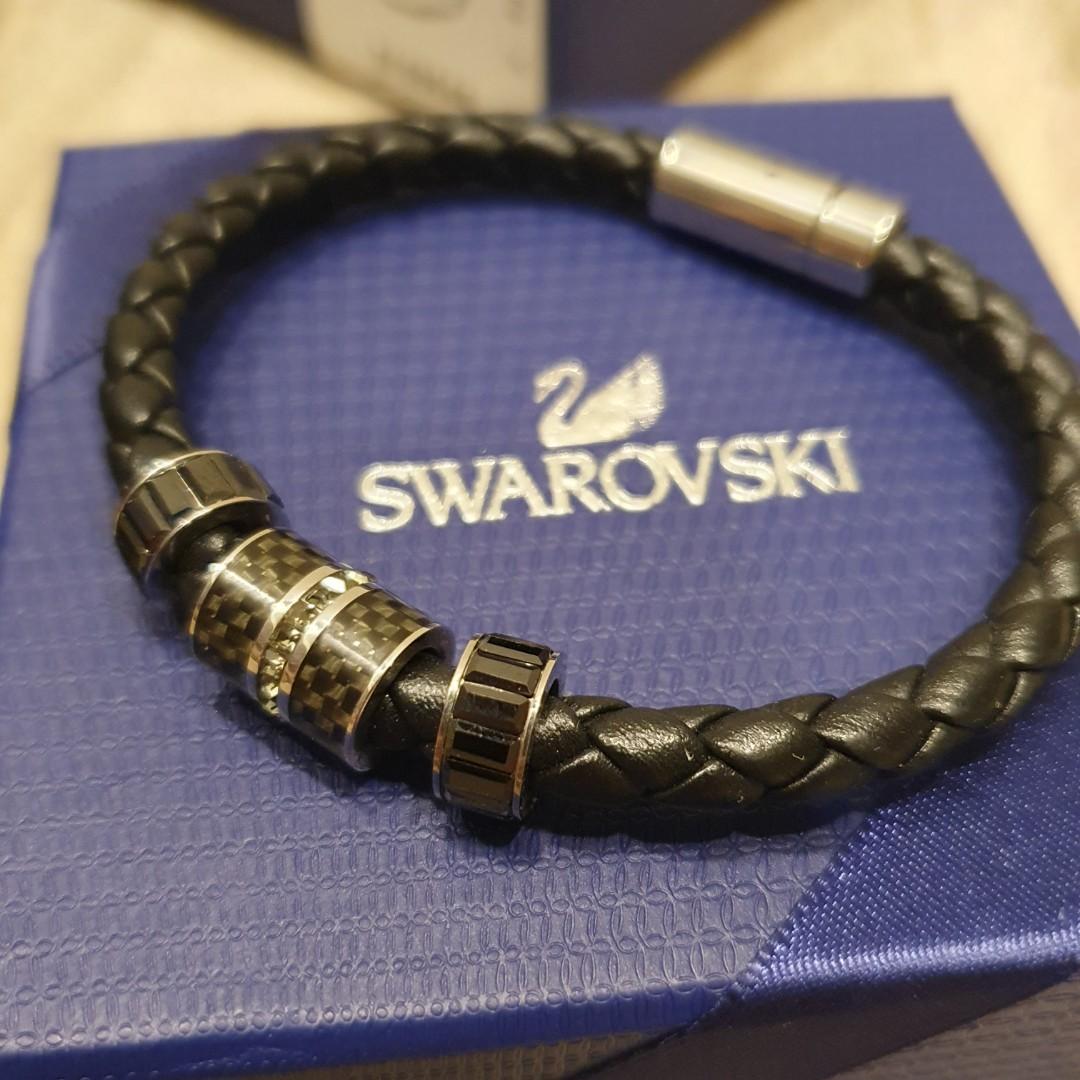 Swarovski Men Diagonal Bracelet, Men's Fashion, Watches & Accessories, Jewelry on Carousell