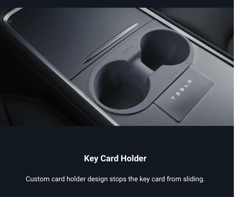 Tesla Model 3 / Y JOWUA Center Console Cup Holder (Black color) 全新未開封